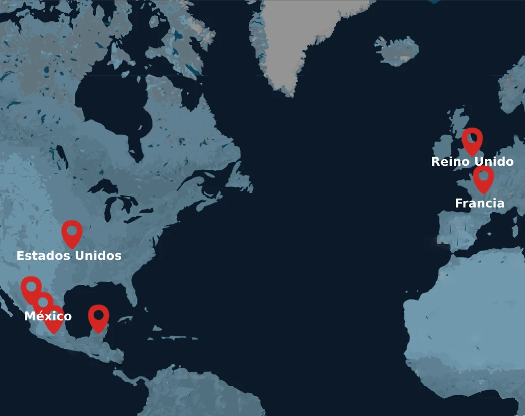 Mapa distribuidores